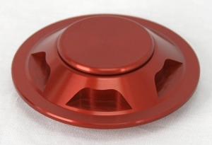 LSR Camaro Red Billet Front Strut Retainer and Nut Covers
